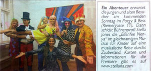 Zeitungsbericht einer Vorstellung im Jahr 2014